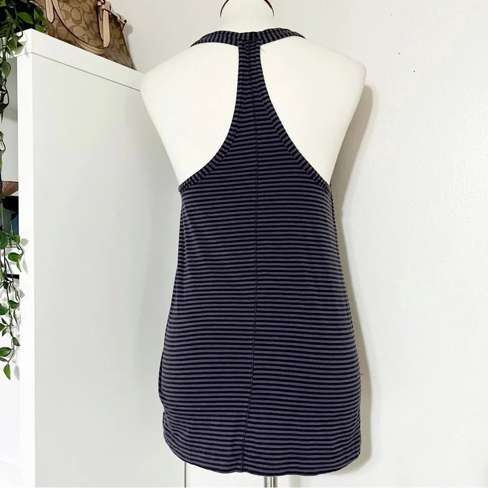 lululemon Mountain Tank Stripe Cadet‎ Purple Black